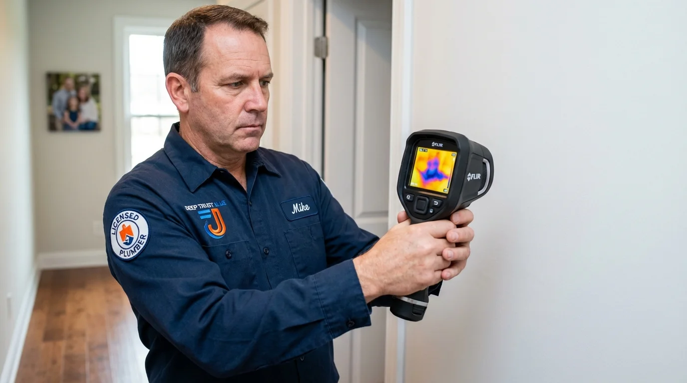 Thermal imaging leak detection by Johns Plumbing LLC in Vernonia